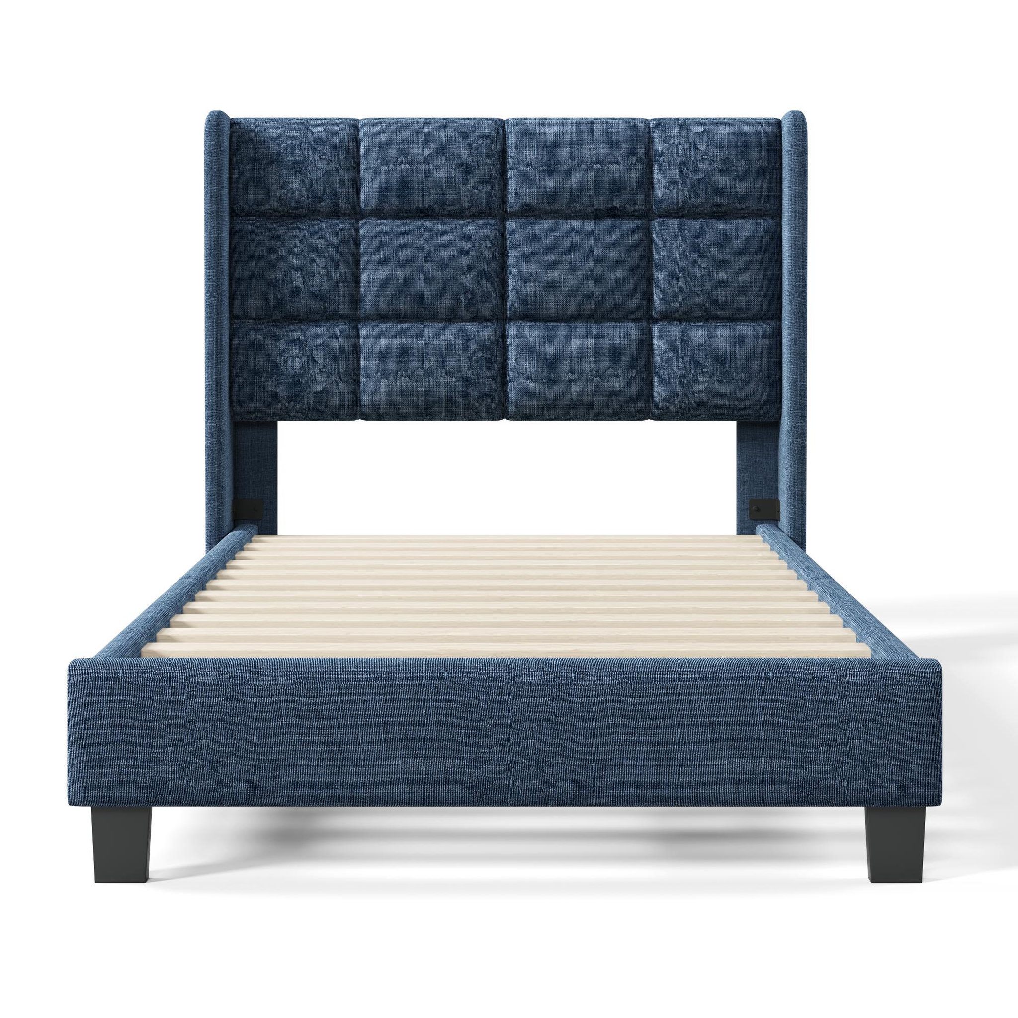 Voir la diapositive 5 : MERAX Lit simple avec sommier Lin