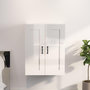Voir la diapositive 1 : VIDAXL Armoire murale suspendue Blanc brillant 69,5x32,5x90 cm