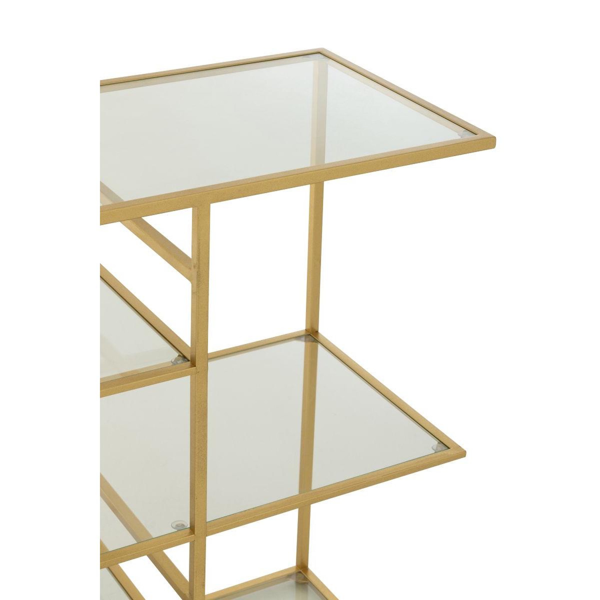 Voir la diapositive 5 : J-LINE Console en verre  thaddeus  120cm doré