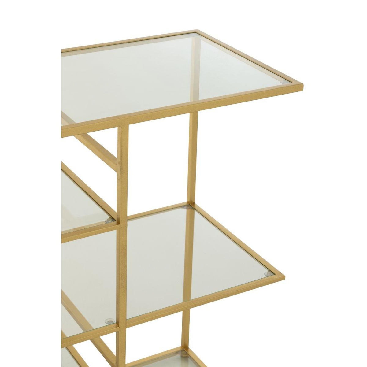 Paris Prix Console en Verre  Thaddeus  120cm Doré
