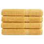 Voir la diapositive 1 : VIDAXL Serviettes de sauna de qualité supérieure SOLUND 4 pcs doré