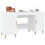 Voir la diapositive 5 : VIDAXL Bureau Blanc 140x50x75 cm Bois d'ingenierie