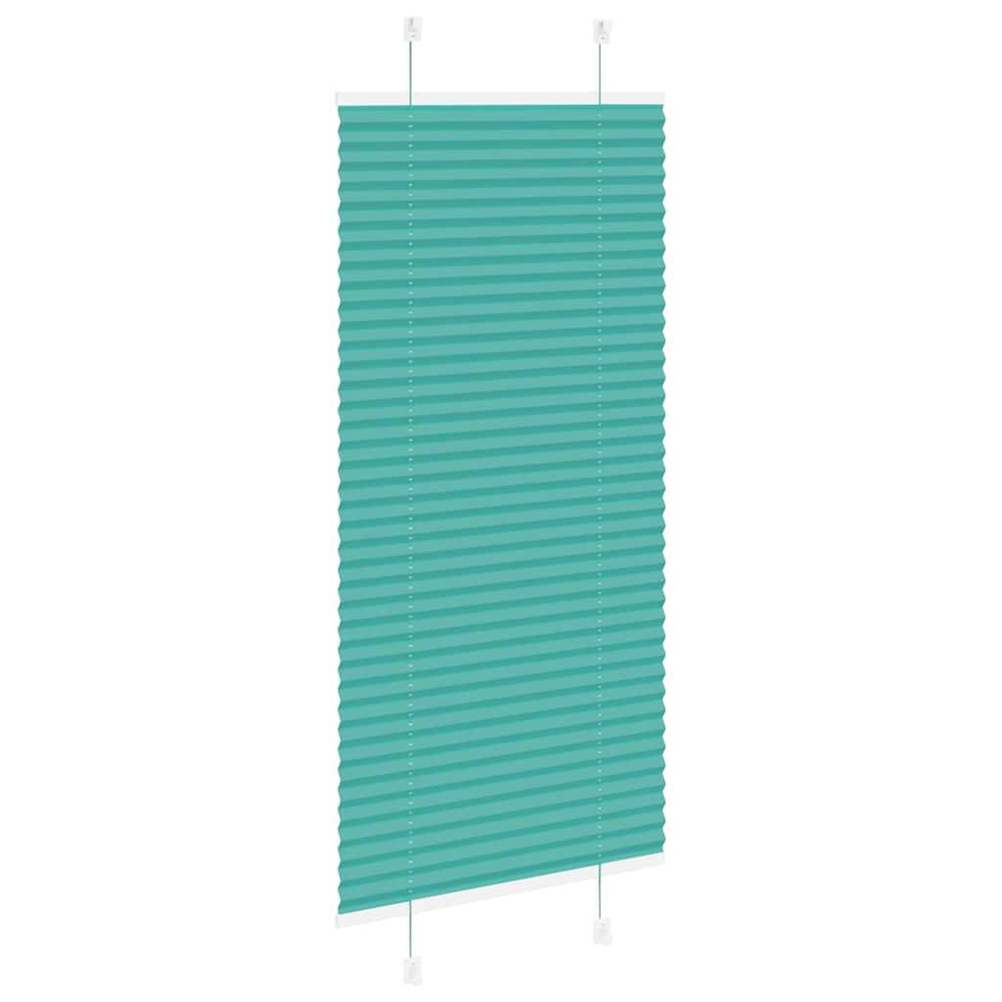 Voir la diapositive 4 : VIDAXL Store plisse vert petrole 65x150 cm largeur du tissu 64,4 cm
