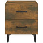 Voir la diapositive 4 : VIDAXL Tables de chevet 2 pcs Chene fume 40x35x47,5 cm