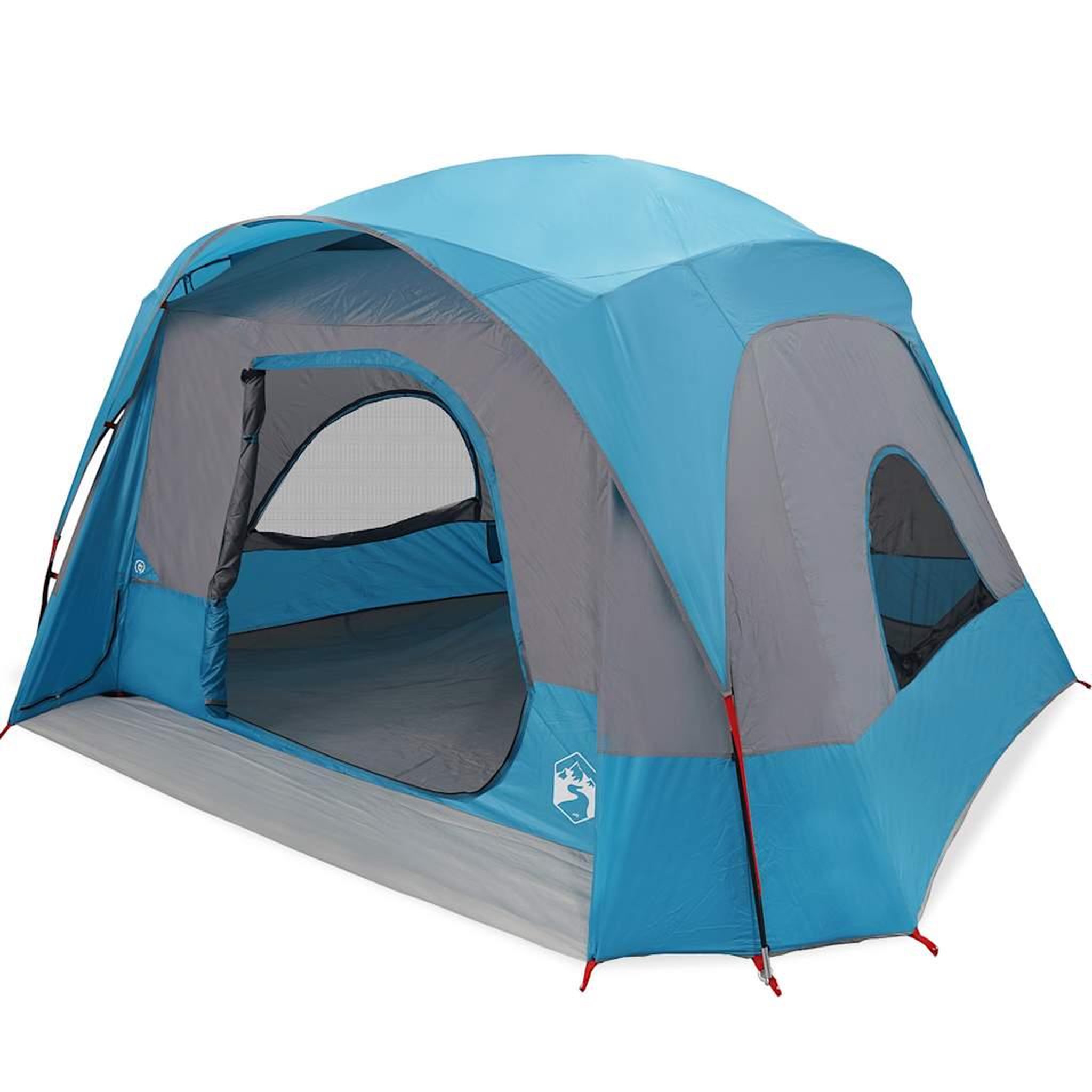 Voir la diapositive 2 : VIDAXL Tente de cabine familiale 6 personnes bleu impermeable