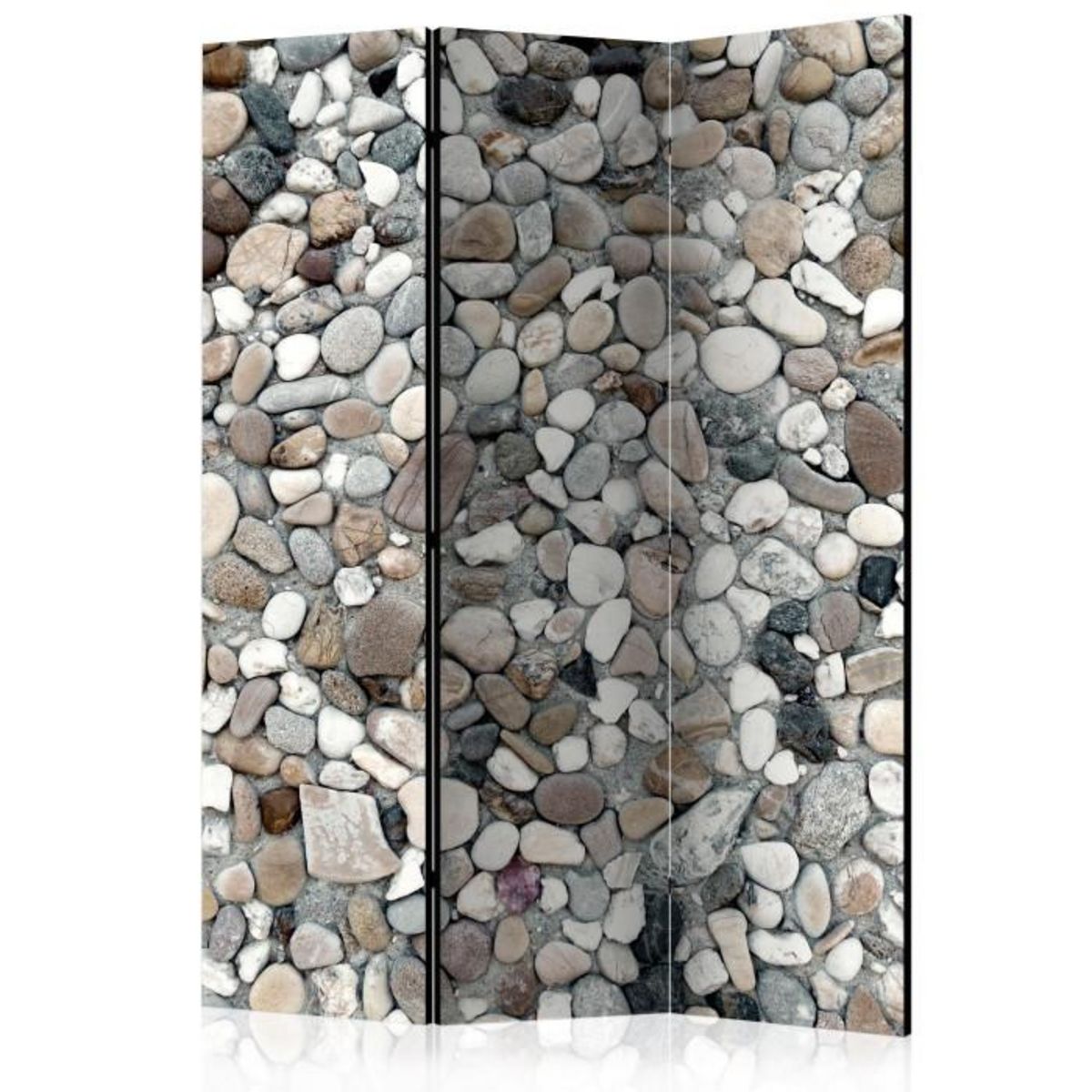 Paris Prix Paravent 3 Volets  Beach Pebbles  135x172cm