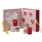 Paris Prix Coffret 5 Bougies Parfumées  Mon Amour  50g Blanc & Rouge
