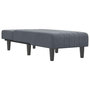 Voir la diapositive 3 : VIDAXL Chaise longue gris fonce velours