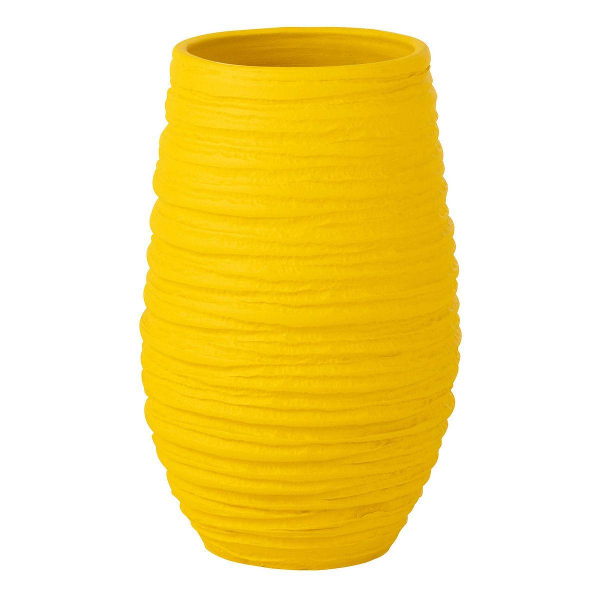 Voir la diapositive 1 : J-LINE Vase en céramique  fiesta  40cm jaune