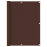 VIDAXL Ecran de balcon Marron 120x600 cm Tissu Oxford