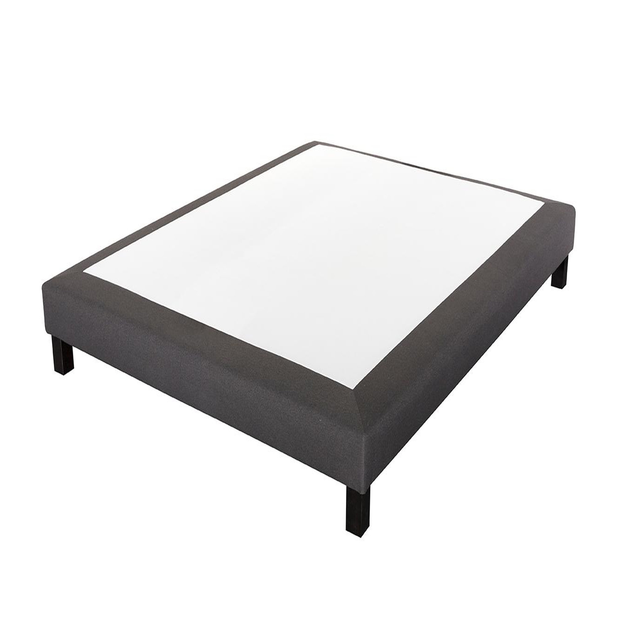 Voir la diapositive 3 : PRESTIGE Collection Ensemble matelas ressorts MORPHEE + sommier déco gris 140x190 cm