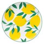 Voir la diapositive 1 : SECRET DE GOURMET Lot de 6 Assiettes à Dessert  Citrons  19cm Multicolore