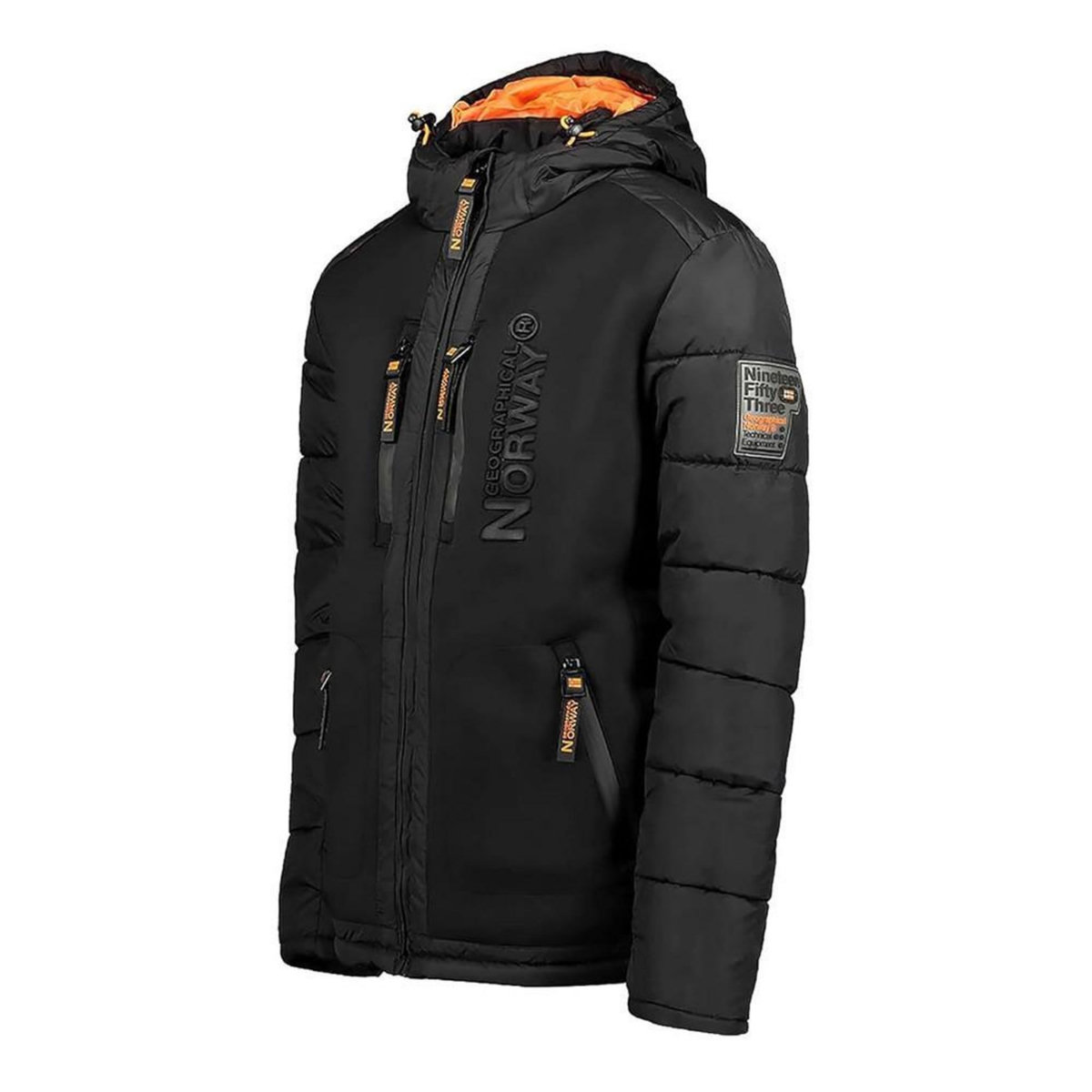 GEOGRAPHICAL NORWAY Doudoune Noire/Orange Homme Geographical Norway Beachwood