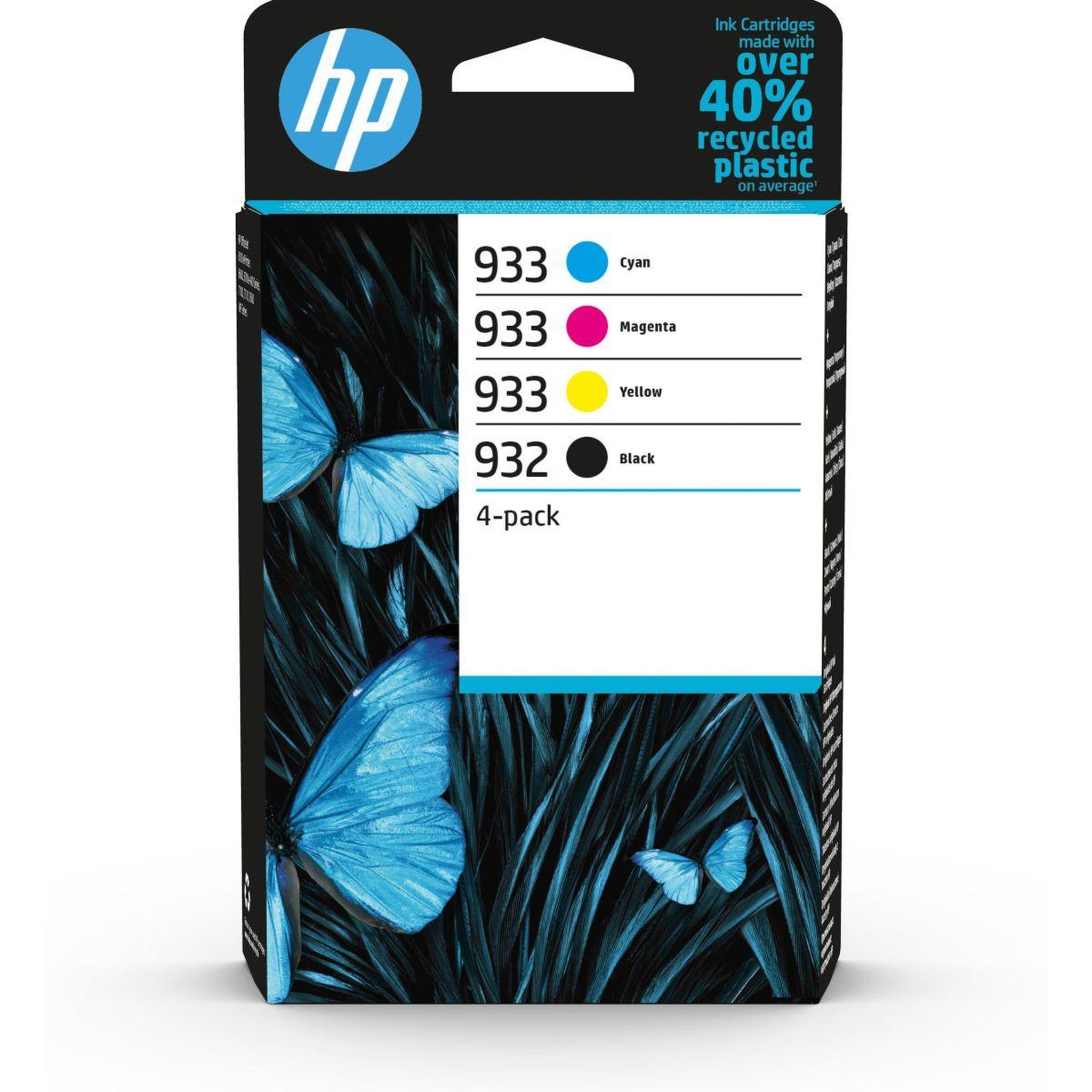HP Pack pack multipack 4 originales (932 noir + 933 couleurs) - cn057ae