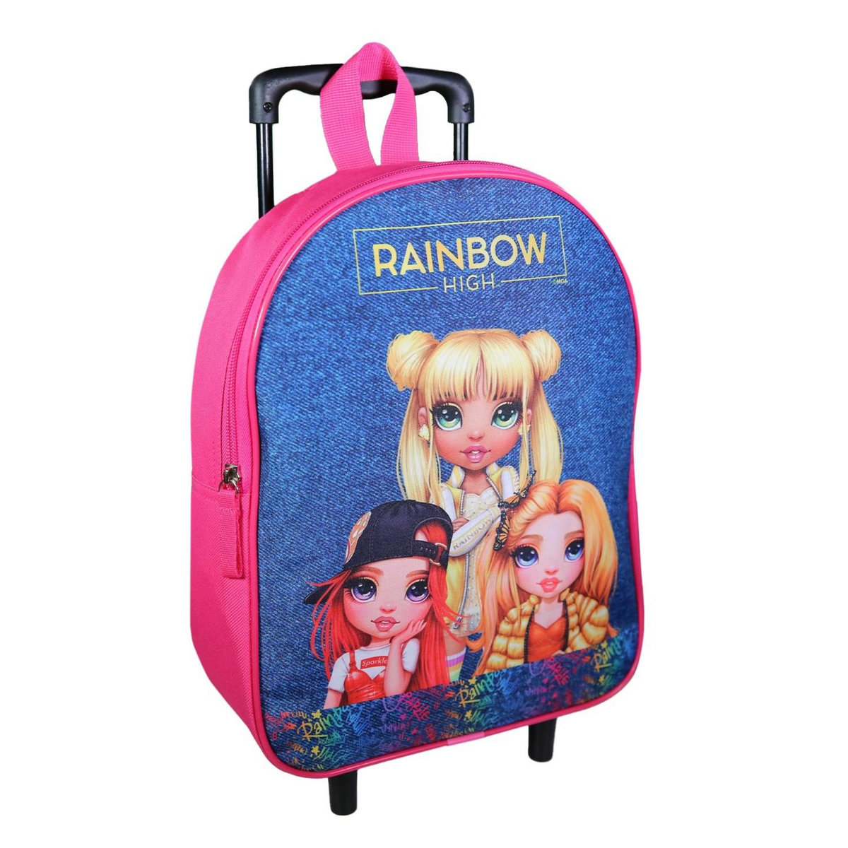 Bagtrotter Sac à dos à roulettes 32 cm maternelle Rainbow High Multicolore