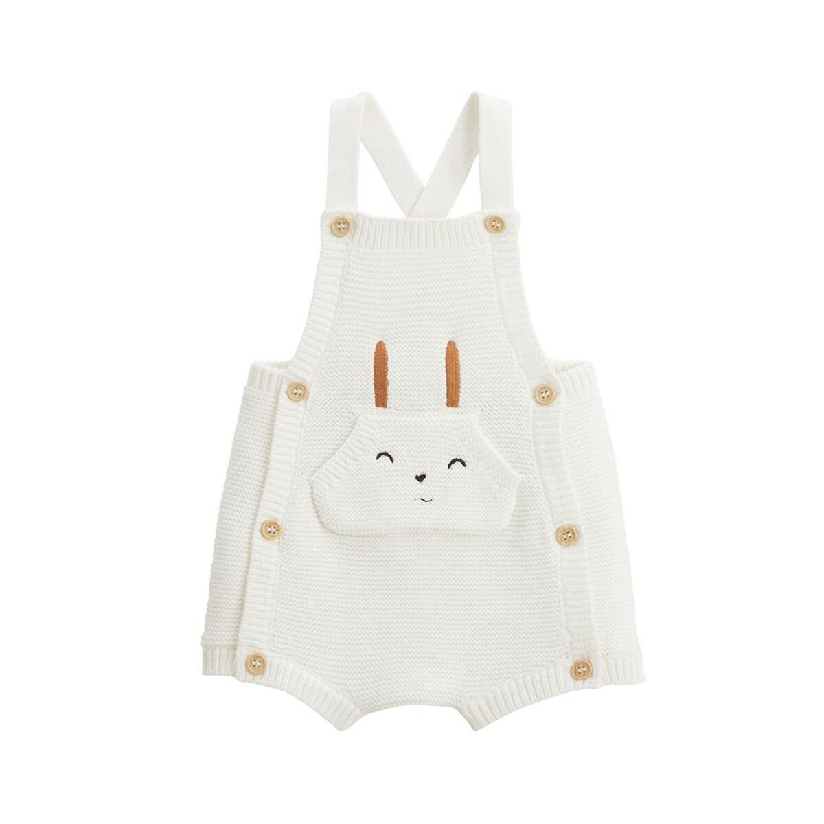 Petit Béguin Salopette bébé en tricot Hello Baby