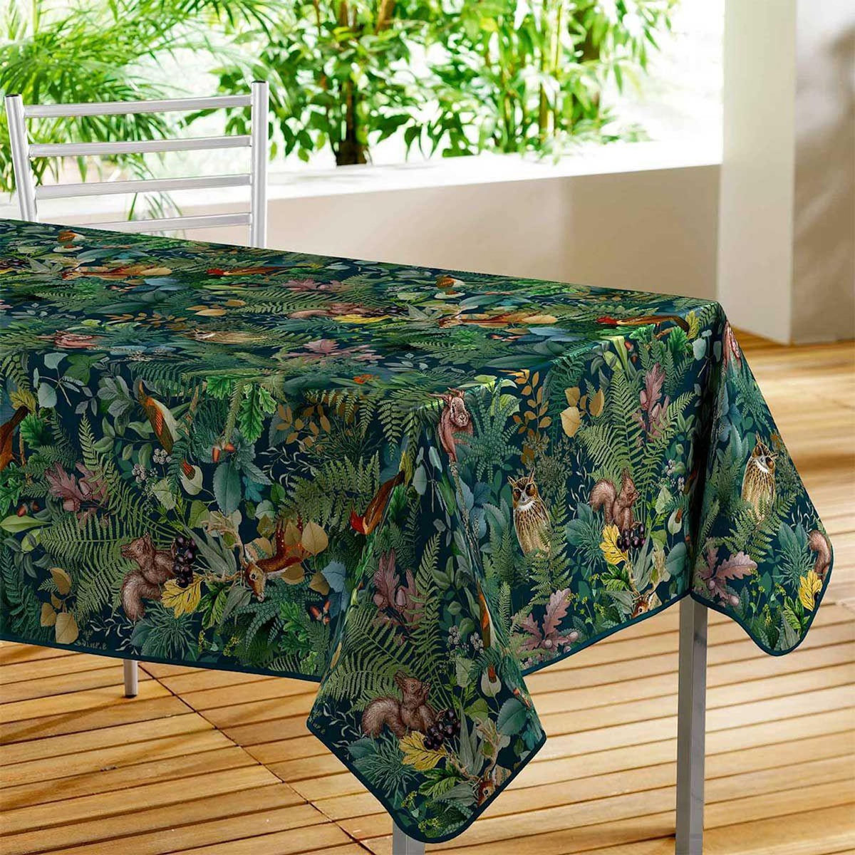 Paris Prix Nappe Toile Cirée  Féerique  140x240cm Vert