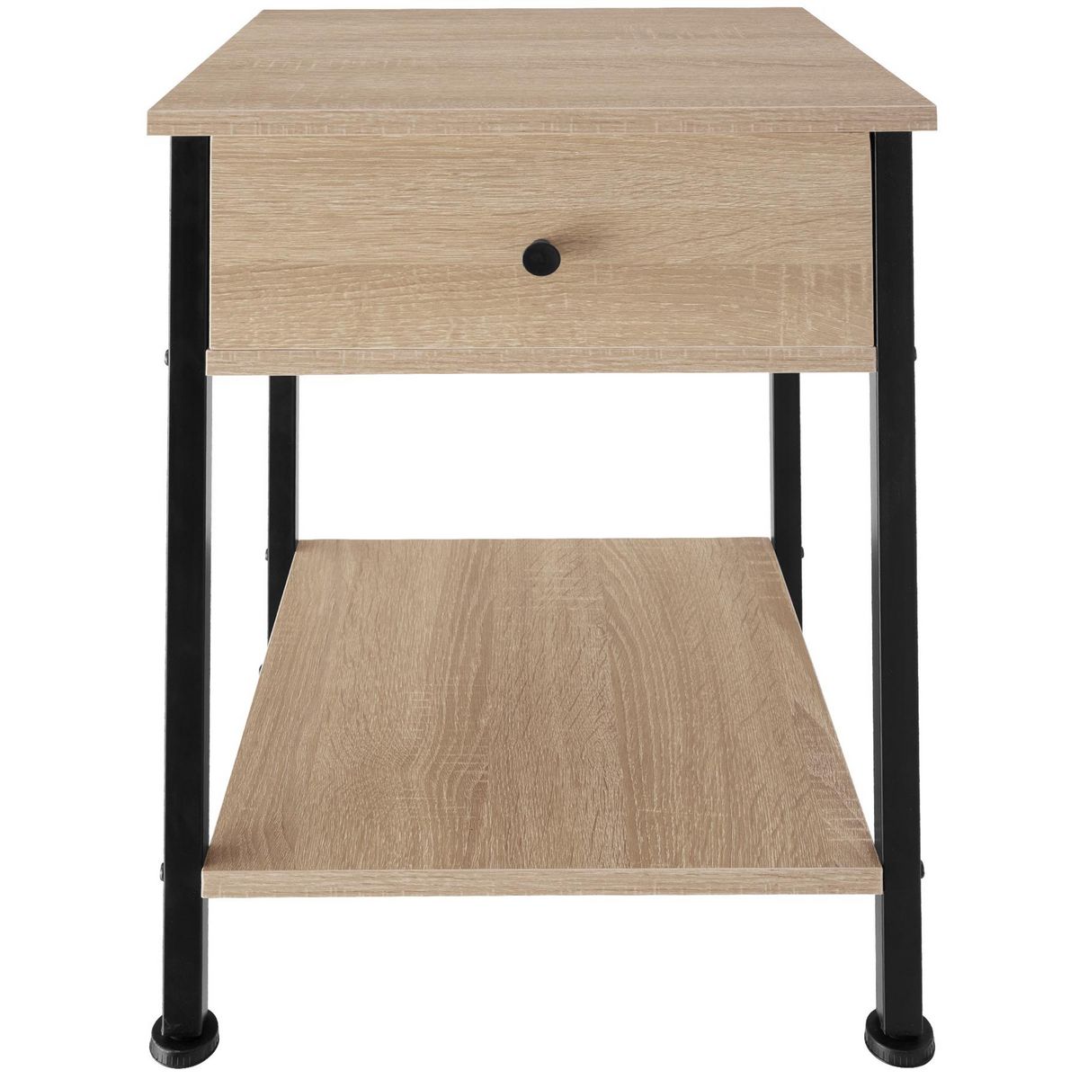 tectake Table de chevet Style industriel 40 x 40 x 555 cm