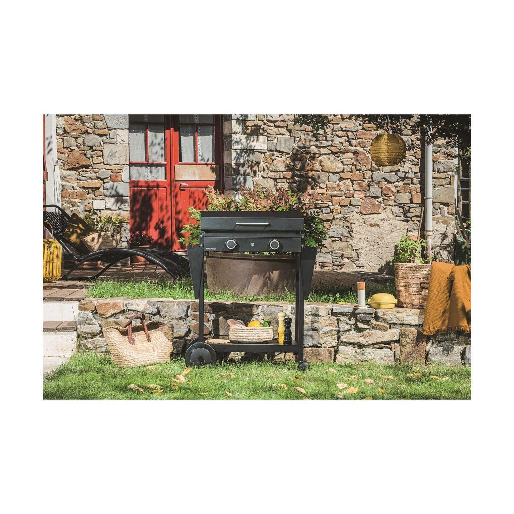 Voir la diapositive 3 : FORGE ADOUR Chariot Plancha CHO A 60 en acier pour Origin 60
