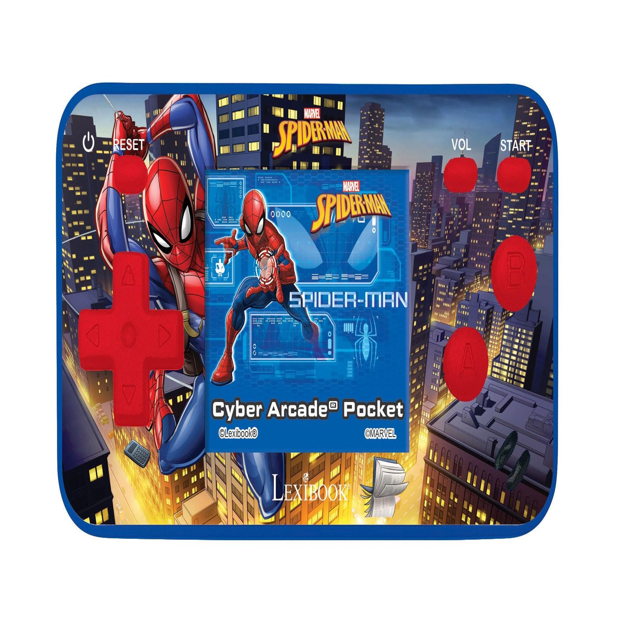 Lexibook Mini Console de jeux portable couleur Spiderman Cyber Arcade Pocket
