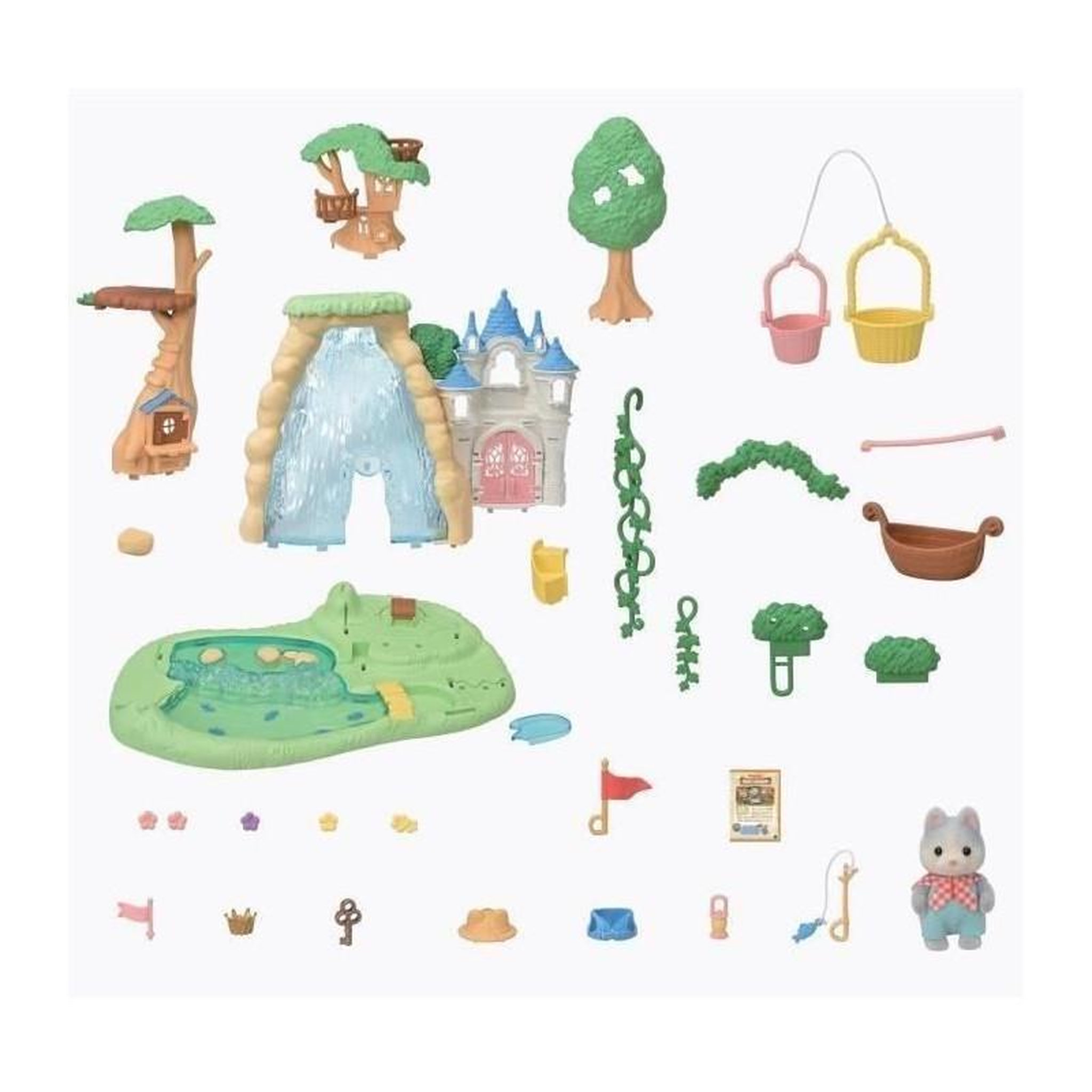 Voir la diapositive 3 : Sylvanian Families Figurine Sylvanian Families La cascade de la forêt secrète