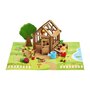Voir la diapositive 2 : JeuJura La Serre du Jardinier 40 Pieces - JEUJURA - Jeu de Construction en Bois Naturel, Tapis et Accessoires Inclus, 22x18,5x8,5 cm