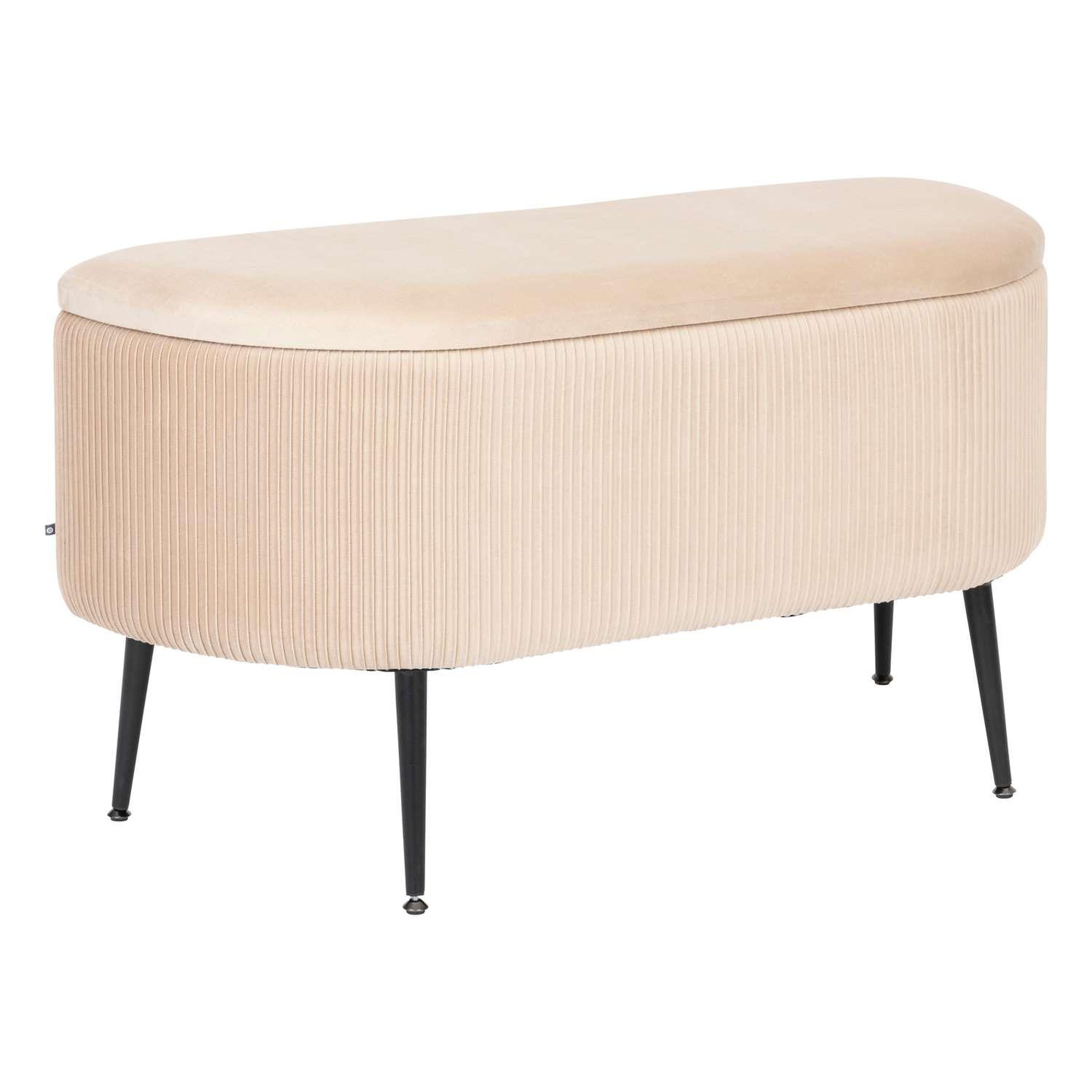 Voir la diapositive 1 : ATMOSPHERA Banc de rangement en velours SOLARO