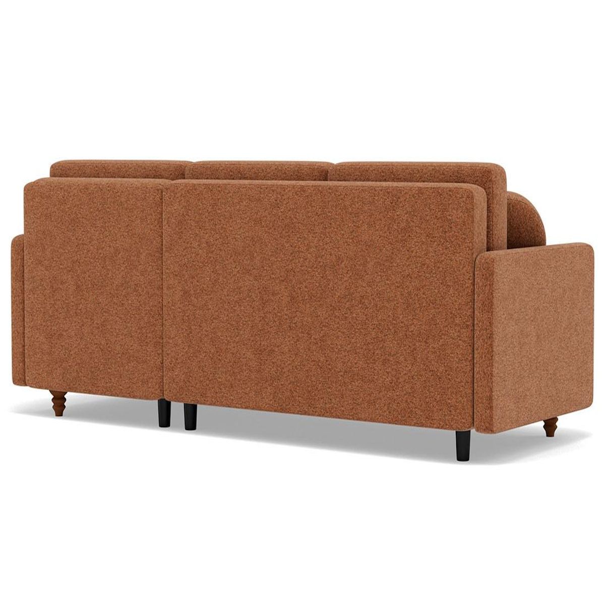 BEST MOBILIER Calypso - canapé d'angle réversible 4 places convertible avec coffre en tissu