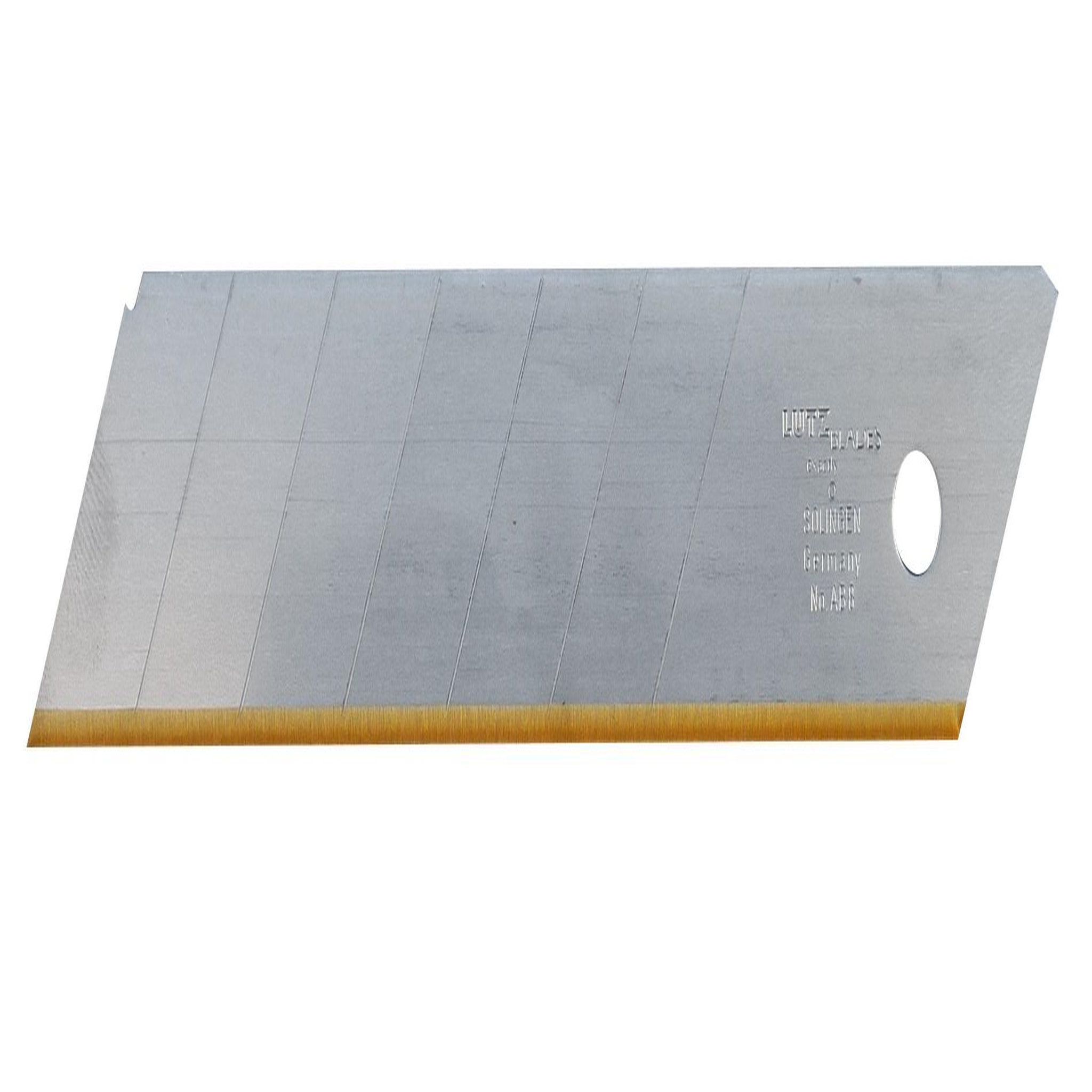 OUTIFRANCE Étui plastique de 10 lames de cutter  titane  25 mm