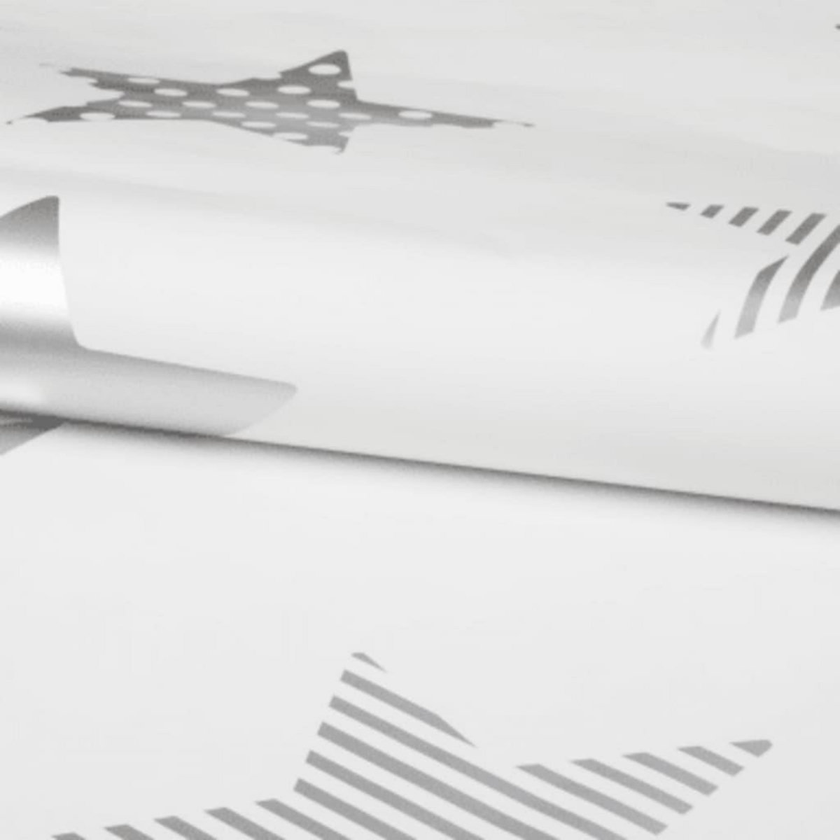 Noordwand Noordwand Papier peint Kids @ Home Superstar Argente et blanc