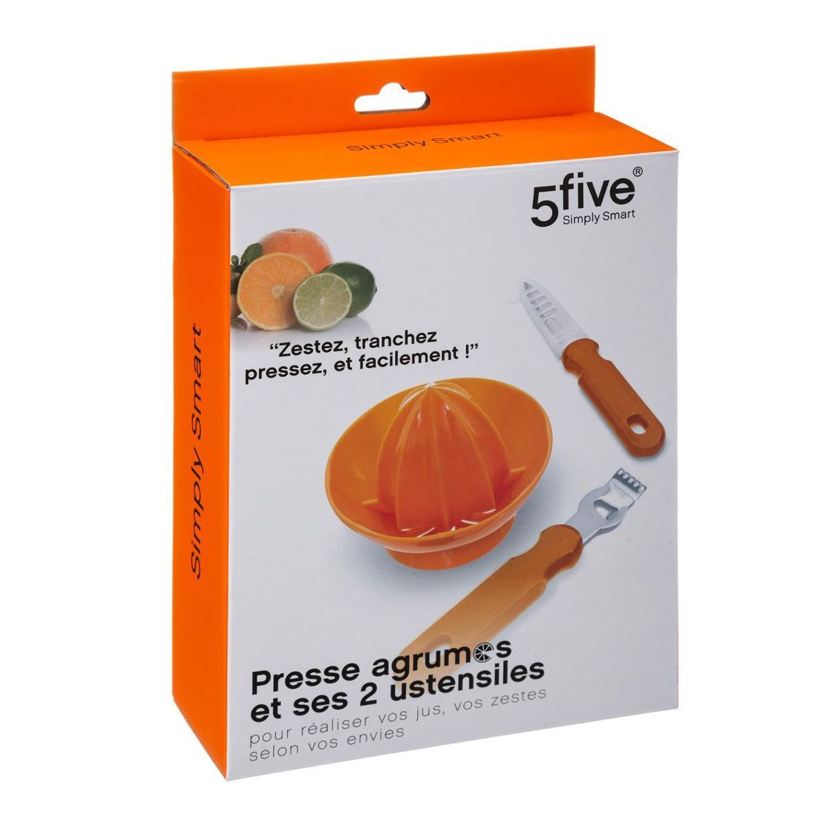 Set de 3 ustensiles agrumes orange