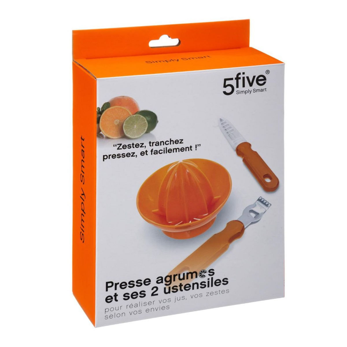 Set de 3 ustensiles agrumes orange
