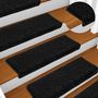Voir la diapositive 5 : VIDAXL Tapis d'escalier 20 pcs 65x21x4 cm noir