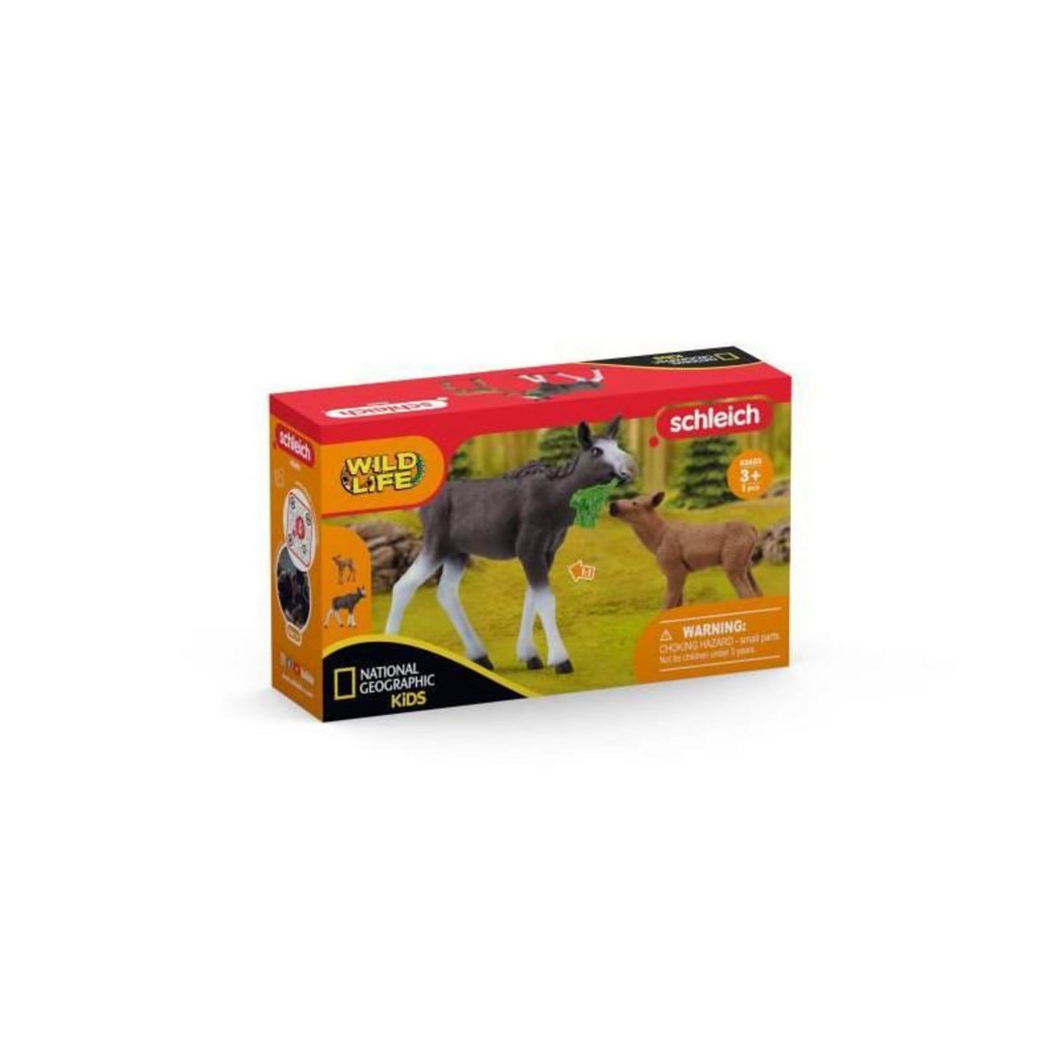 Schleich SCHLEICH - Élan Femelle avec Veau - 42603 - Gamme : Wild Life