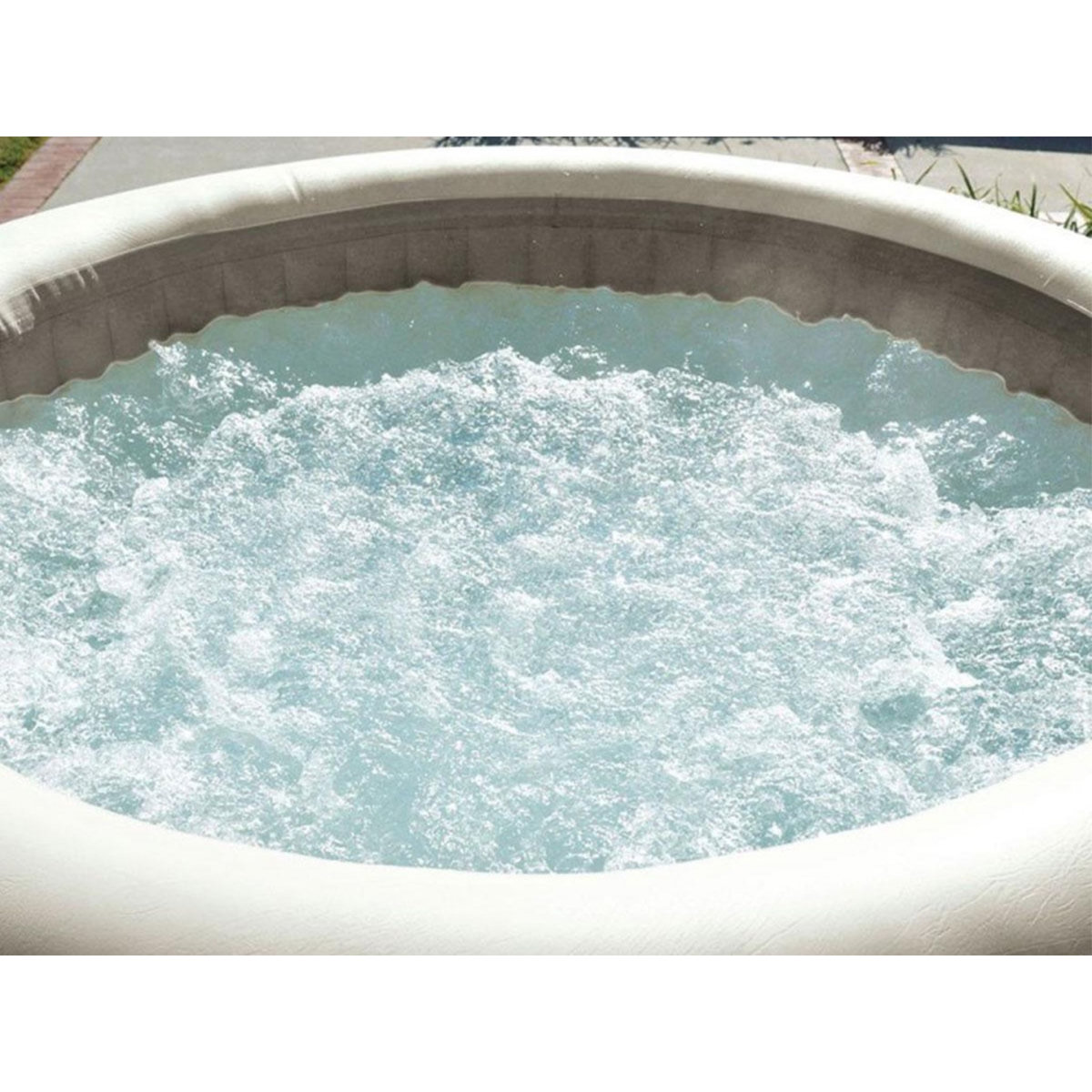 INTEX Spa gonflable PureSpa Blue One rond Bulles 2/4 places - Intex