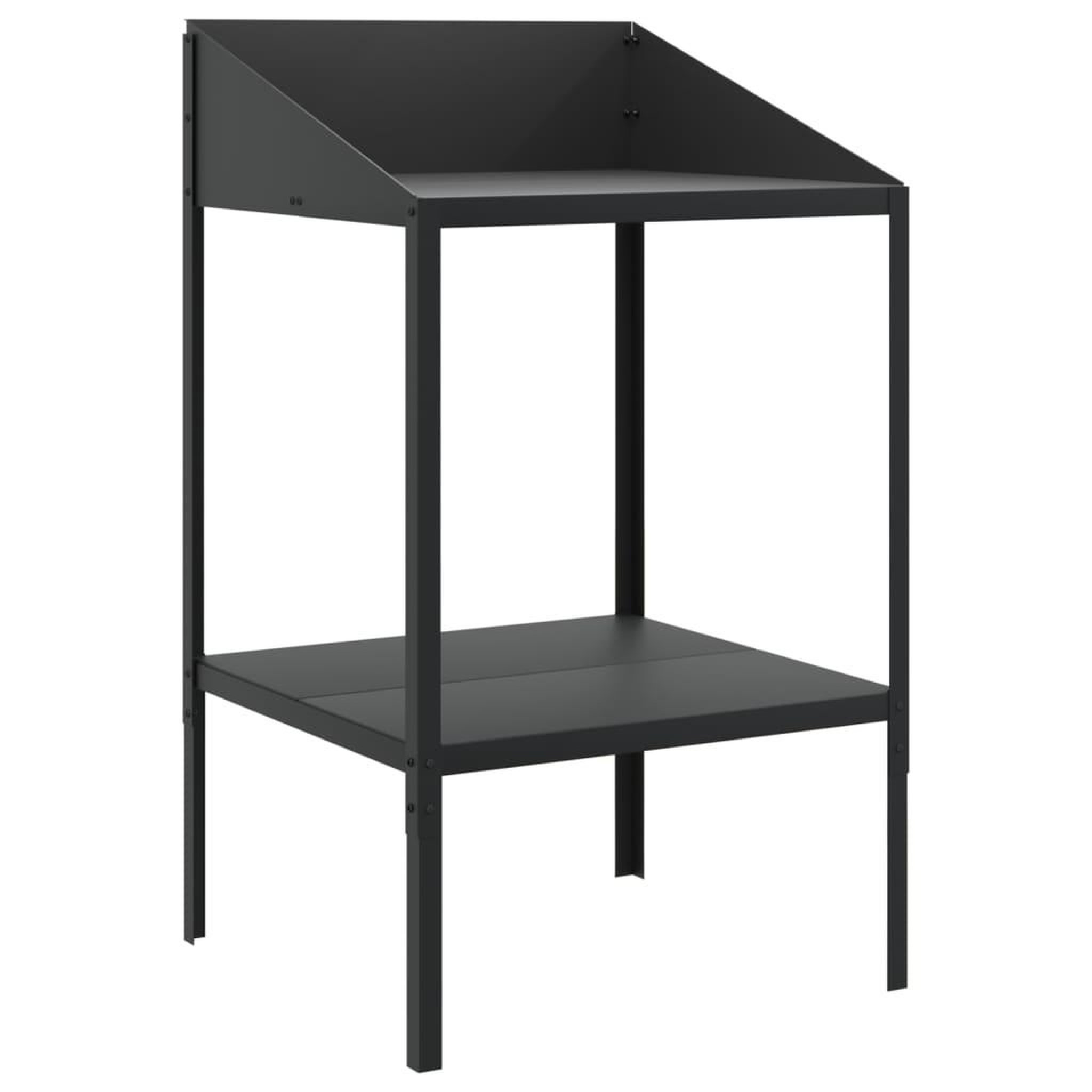 Voir la diapositive 2 : VIDAXL Support pour plantes anthracite 56,5x54,5x100cm acier galvanise