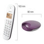 Voir la diapositive 2 : Logicom Téléphone fixe sans fil - LOGICOM - DECT ILOA 150 SOLO - Aubergine - Sans répondeur