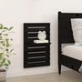 Voir la diapositive 3 : VIDAXL Etageres de chevet murales 2 pcs Noir Bois de pin massif