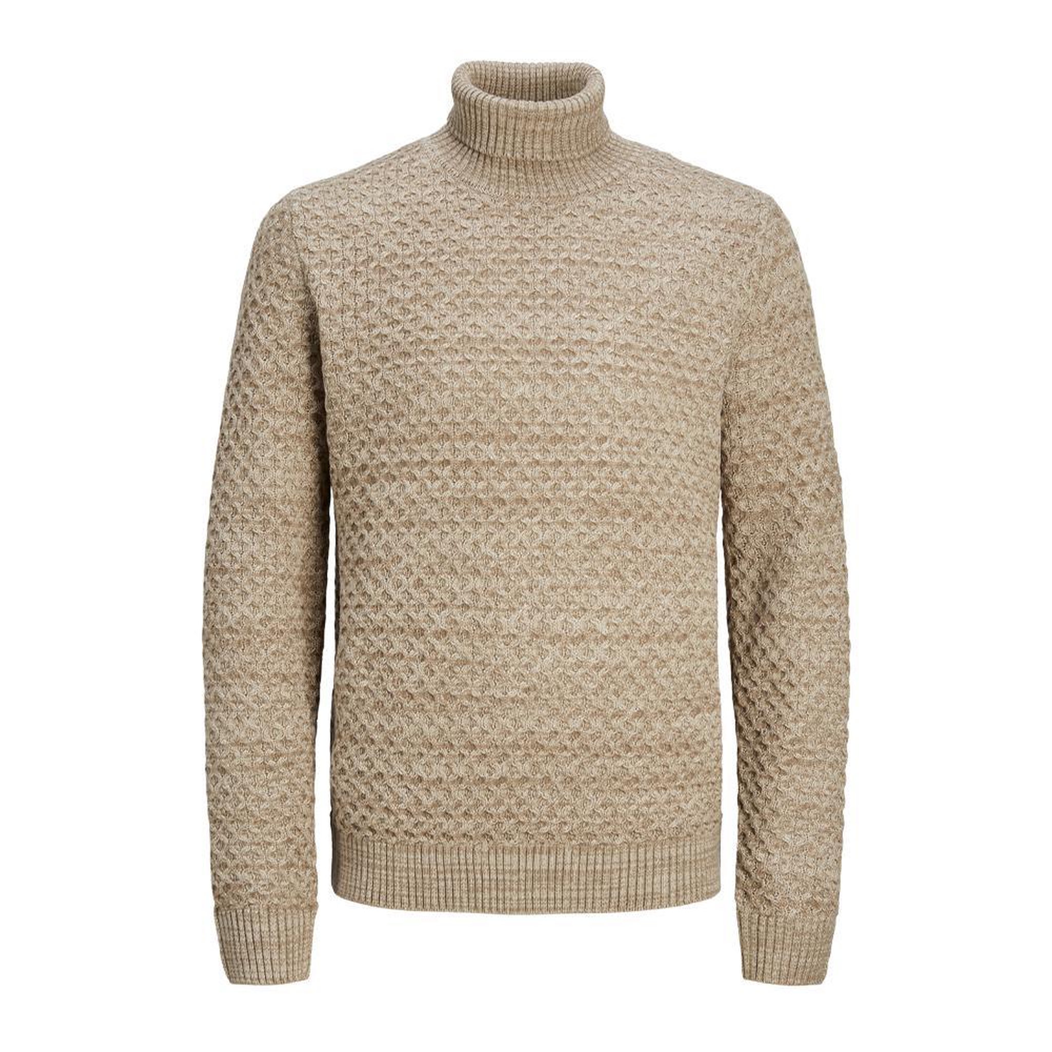 Jack & Jones Pull Col roulé Beige Homme Jack & Jones Roll Neck