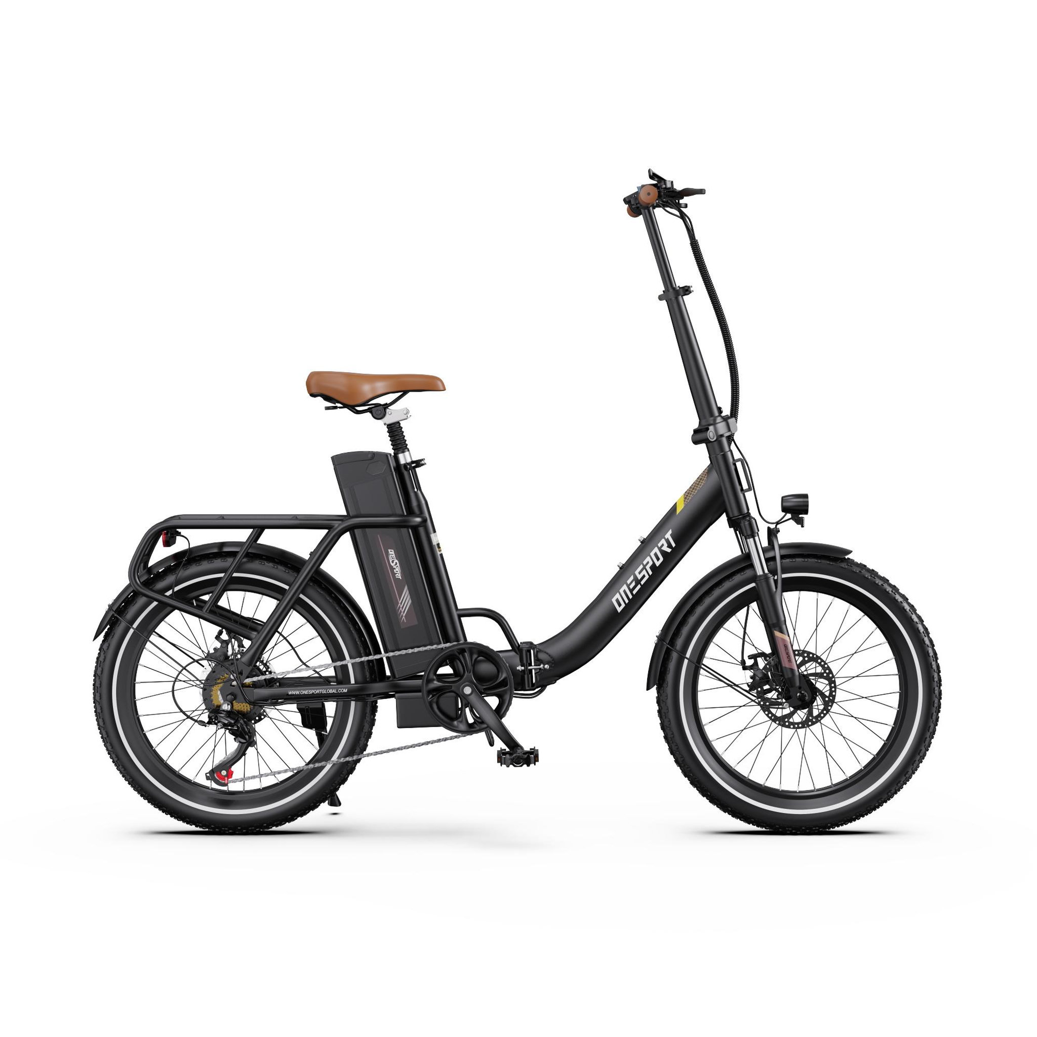 Voir la diapositive 3 : ONESPORT Vélo électrique pliant OneSport OT16-2