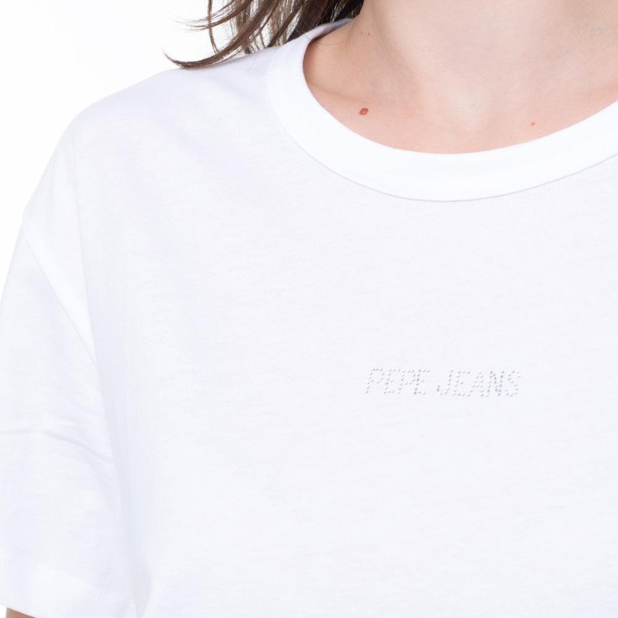 Voir la diapositive 4 : Pepe Jeans T-Shirt Blanc Femme Pepe jeans Pjl L Nd