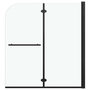 Voir la diapositive 2 : VIDAXL Cabine de douche pliable 2 panneaux ESG 120x140 cm Noir