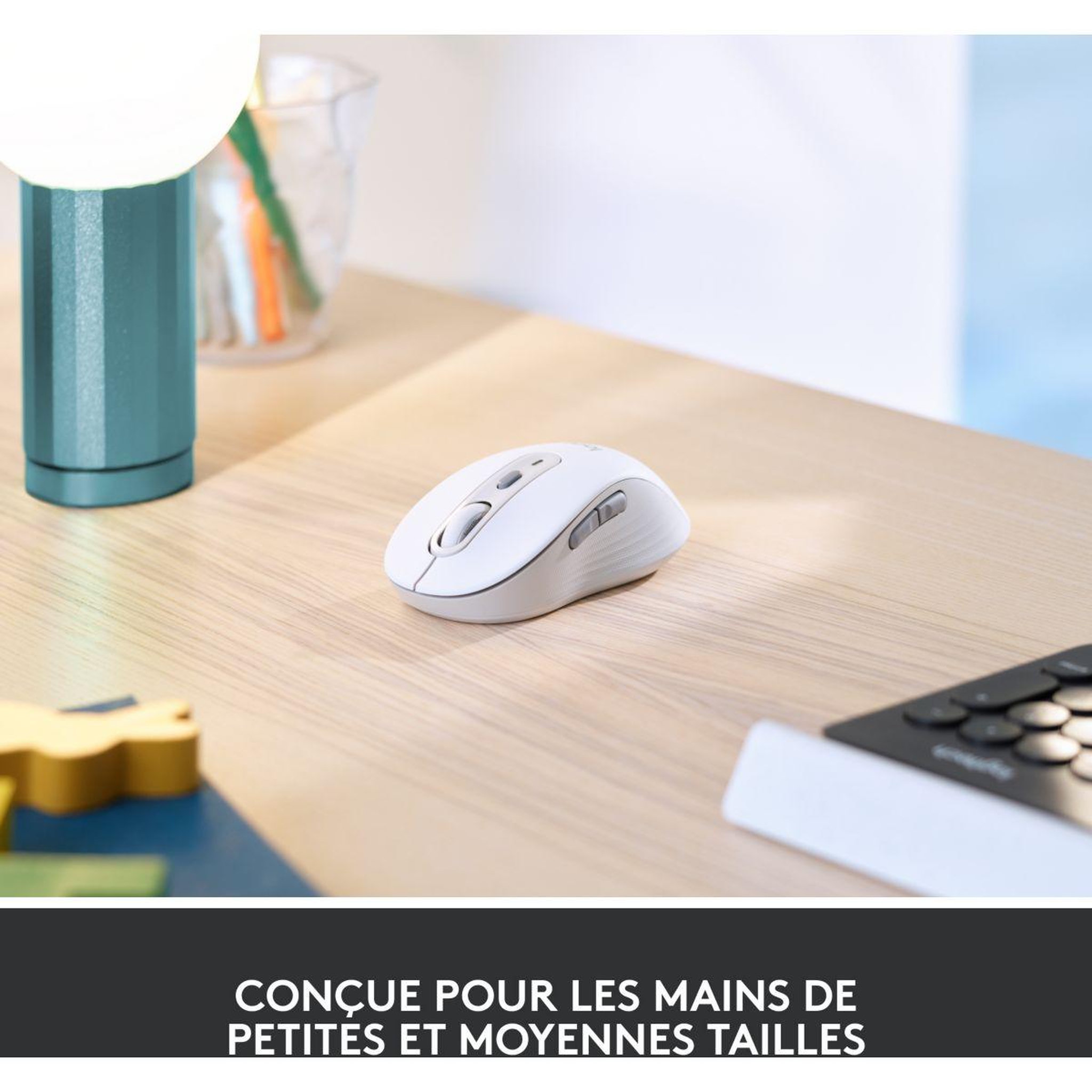 Voir la diapositive 3 : Logitech Souris sans fil Signature M650 Blanche