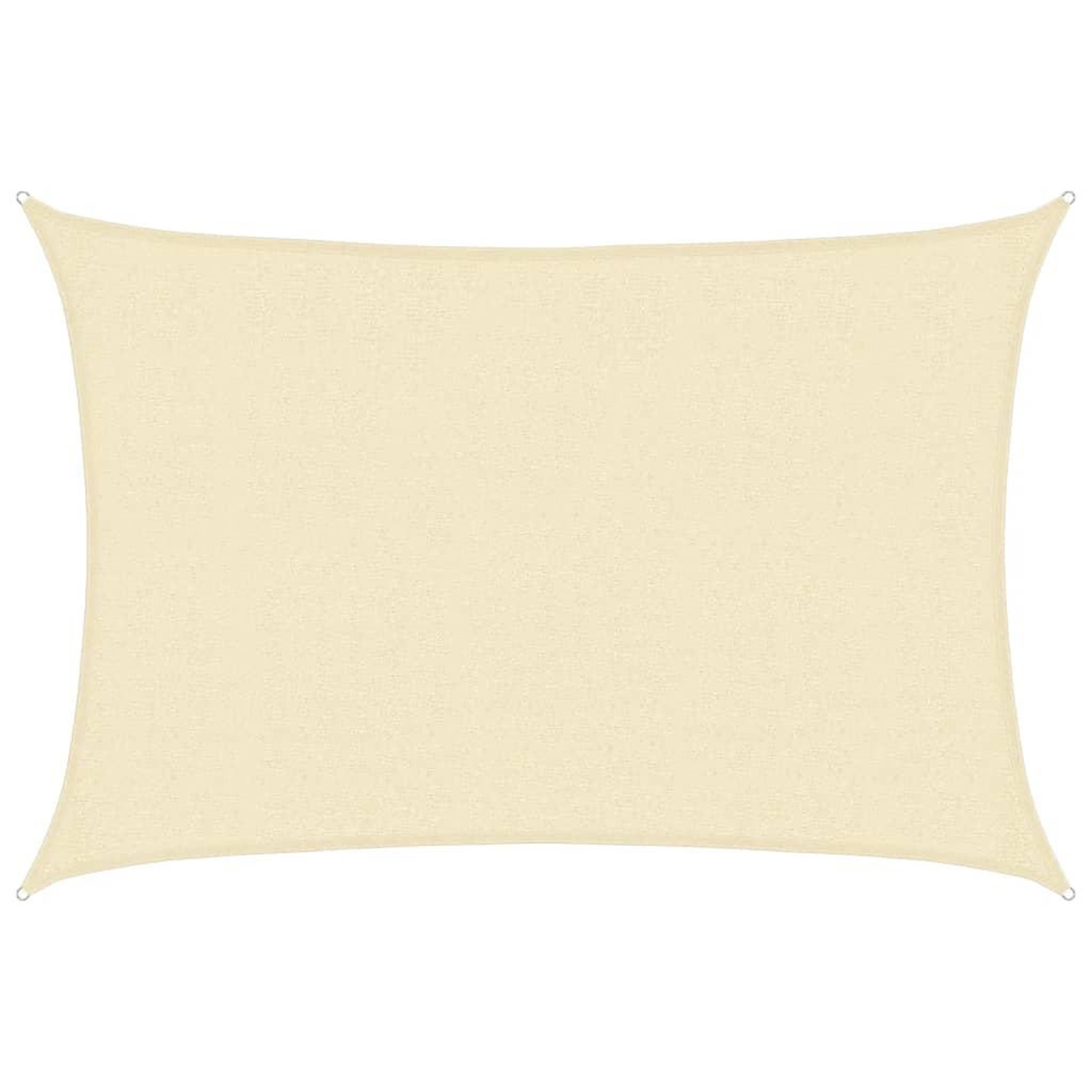 Voir la diapositive 2 : VIDAXL Voile d'ombrage 160 g/m^2 Creme 2,5x4 m PEHD