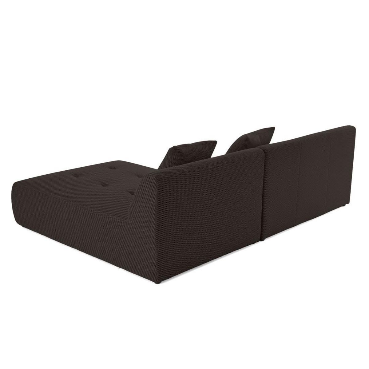 LISA DESIGN Onyx - canapé modulable d'angle réversible 4 places - en tissu mailles 3d