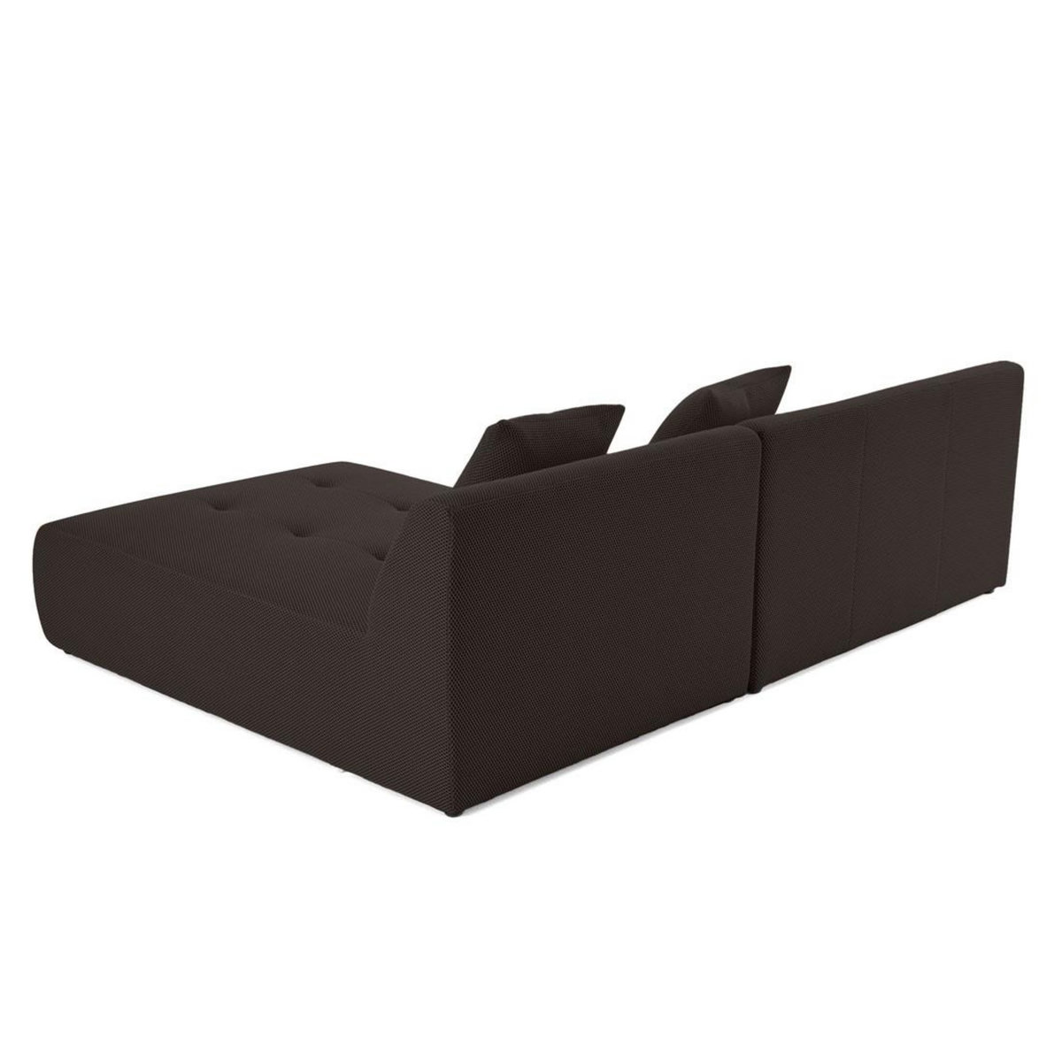 LISA DESIGN Onyx - canapé modulable d'angle réversible 4 places - en tissu mailles 3d