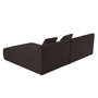 Voir la diapositive 5 : LISA DESIGN Onyx - canapé modulable d'angle réversible 4 places - en tissu mailles 3d