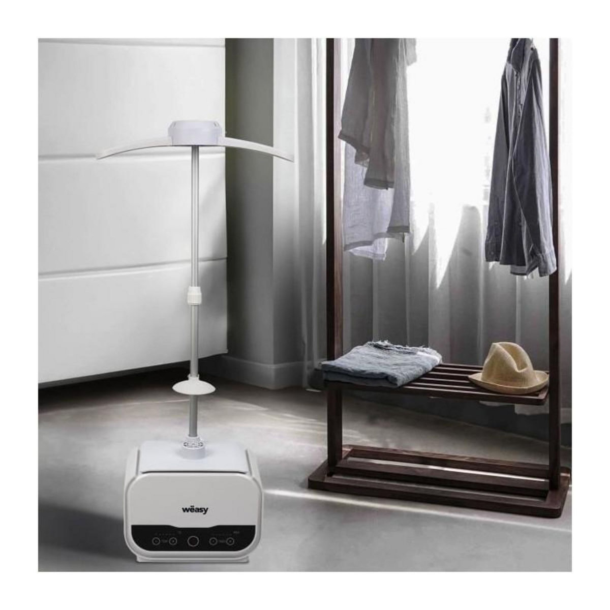 HKOENIG Mannequin de repassage - HKoeNIG - Magic Pressing - 1200 W - Avec housse de pantalon - Blanc