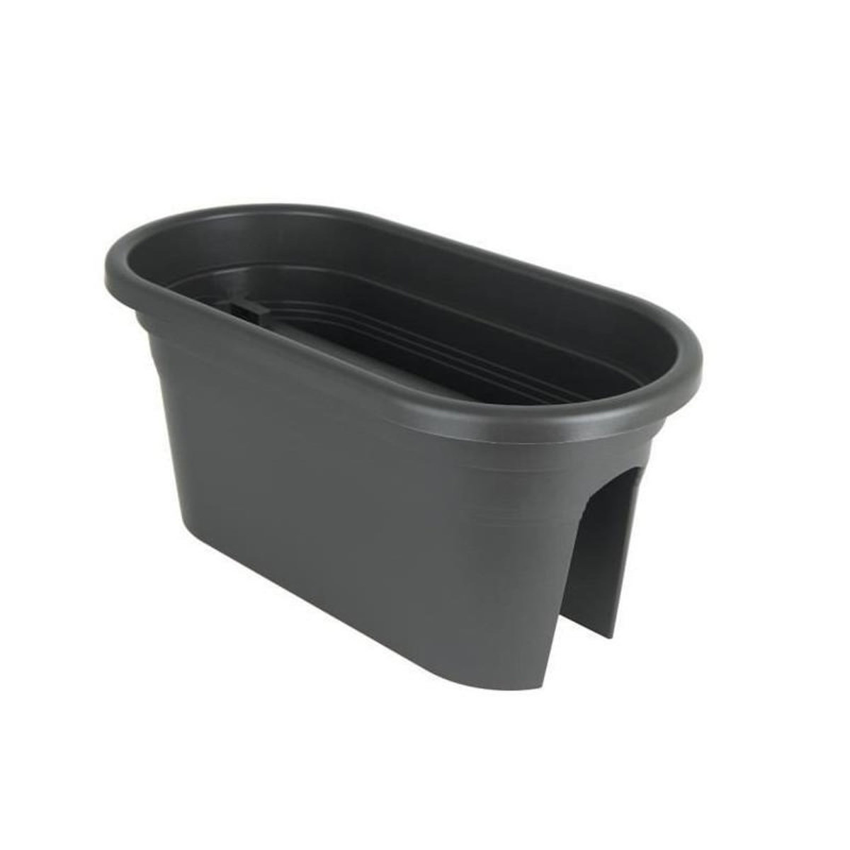 ARTEVASI ARTEVASI Jardiniere pour balcon Venezia - 30 x 60 x H 27 cm - 18 L - Gris anthracite