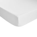 DODO Drap housse Percale de coton thermorégulée Blanc. Coloris disponibles : Blanc